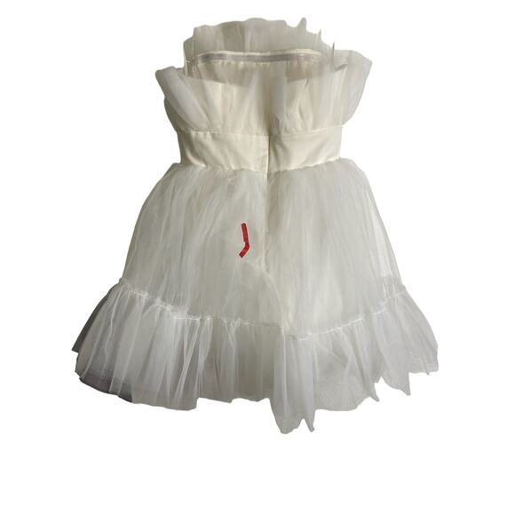 Katie May Elle Tulle Strapless Mini Dress Medium - Picture 8 of 12